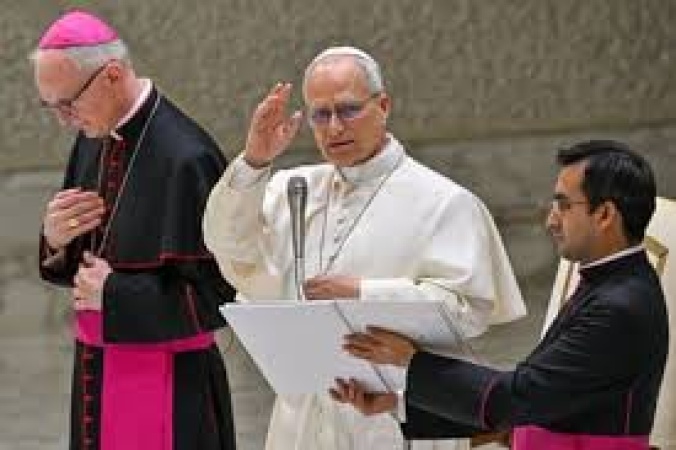 Pope Leo appoints first lay woman to a top position in Vatican