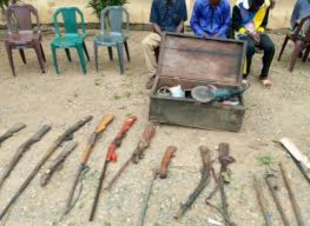 Oyo: Police arrest five over firearms found in building linked to Suri Ilupeju