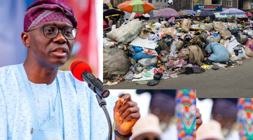 Sanwo-Olu’s refuse evacuation order ignored as waste piles up on major roads