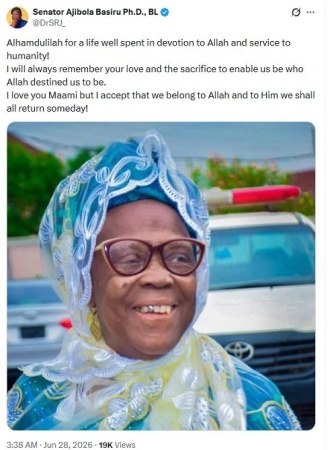 JUST IN: APC national secretary loses mother