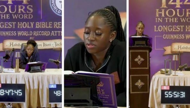 Woman attempts Guinness Record with 144-hour Bible reading in Port Harcourt