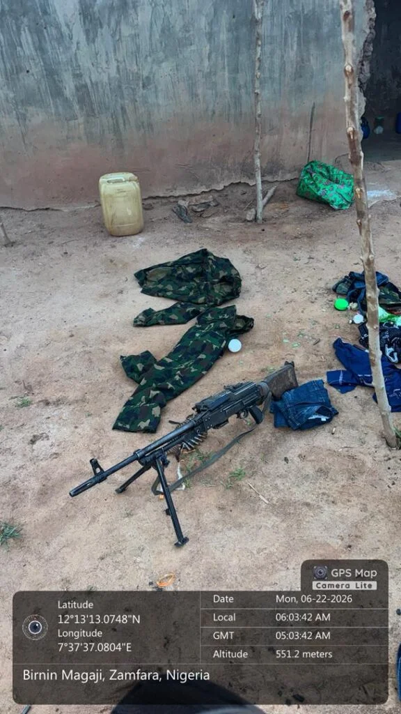 Troops raid terrorist enclave in Katsina, recover machine guns
