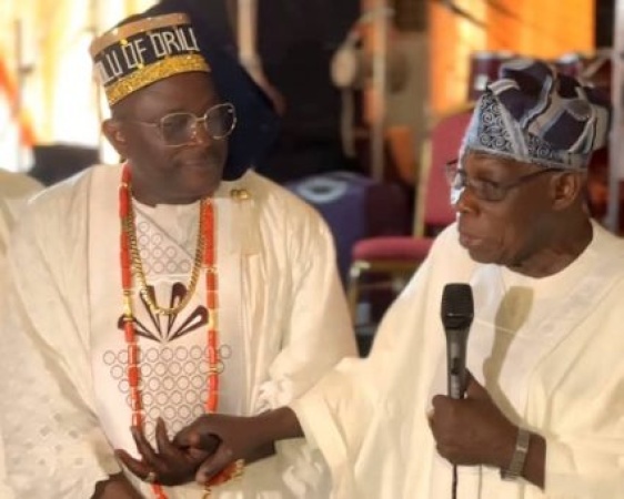 Obasanjo, eight monarchs, others attend installation of Oluranti as Jagunmolu