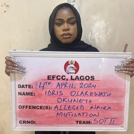 Naira abuse: Bobrisky to celebrate Sallah in custody as holiday stalls sentence