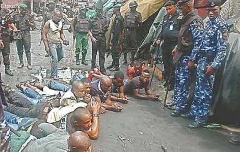 Outrage greets humiliation of arrested â€œBakassi Boysâ€ in Lagos