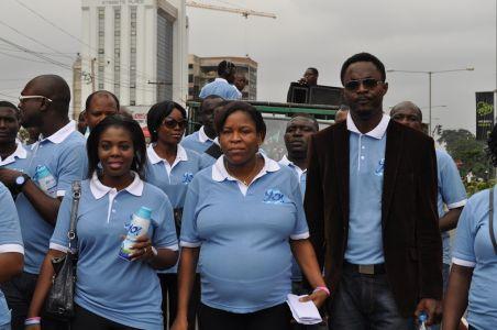 Hundreds walk for health in Lagos