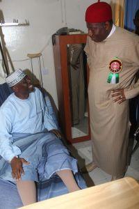 Hospitalised Kogi governor in high spirits, cracks jokes with President Jonathan