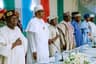 President Muhammadu Buhari, Asiwaju Bola Tinubu, Comrade Adams Oshiomhole, Senator Ahmed Lawan and others a a meeting of the APC Presidential Campaign Council, Thursday afternoon, Jan. 10, 2019, at the Banquet Hall, State House, Abuja.