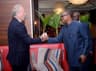 Lord Marland of Odstock (left),  Chairman, Commonwealth Enterprise and Investment Council; with the Fmr Gov. of Anambra State and Vice Presidential Candidate of PDP, Mr. Peter Obi, after their meeting on Monday, Nov. 5, 2018, in Lagos.