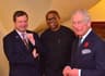 Fmr. Gov. of Anambra State and PDP Vice Presidential Candidate (middle), after his meeting with Prince Charles (Prince of Wales) at the residence of the British High Commissioner to Nigeria, Paul Arkwright (right), in Abuja on Tuesday, Nov. 6, 2018.
