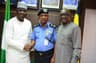 L-R: Managing Director, Shell Nigeria Exploration and Production Company (SNEPCo), Bayo Ojulari; Commissioner of Police, Lagos State Command, Zubairu Muazu; and SNEPCo’s Security Operations Manager, Olasupo Olageshin, during a courtesy visit to the Commissioner in Ikeja, Lagos State on Friday.