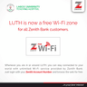 Zenith offers free wifi services for customers at LUTH