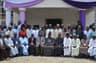 Ogun State Governor, Senator Ibikunle Amosun flanked on the immediate left by the Director, Institute for Security Studies, Abuja, Mr. Matthew Seifa and participants of the institute's Executive Intelligence Management Course, after the governor delivered a lecture at the Institute, on Tuesday.