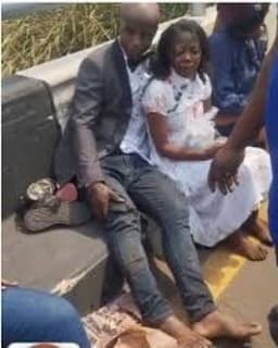 Newly-wed couple involved in accident on way back from Marriage Registry, injured with 16 others