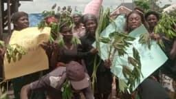 Death of PG: Okuama community protests, issues seven-day ultimatum for release of leaders