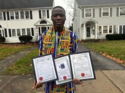 Nigerian who wrote WASSCE 17 times bags distinction from London School