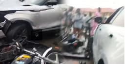 Six injured as car rams into motorcycle at Mile 2