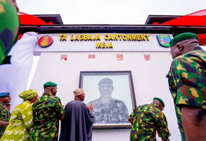 Sanwo-Olu hails as Army renames Ikeja Cantonment after late COAS Lagbaja