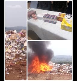 NAFDAC destroys counterfeit, substandard drugs, others worth over N1 trillion in Anambra