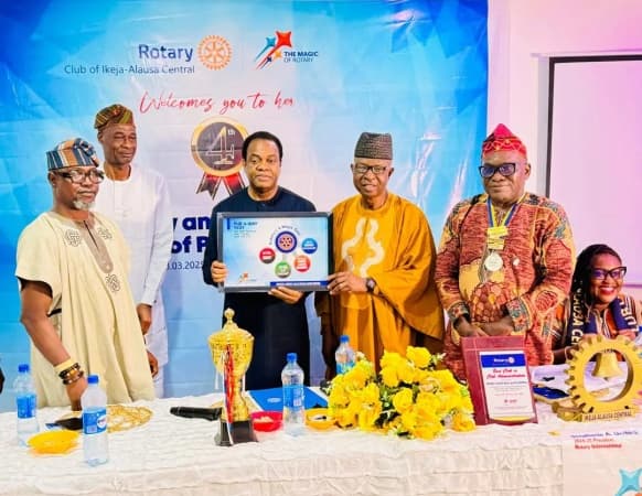 Donald Duke joins Rotary Club of Ikeja-Alausa Central