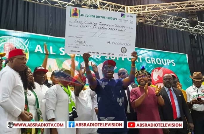 60 support groups contribute N30m to Gov. Soludo?s re-election