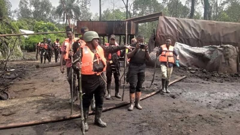 Navy seizes vessels carrying illicit arms, crude oil in Niger Delta