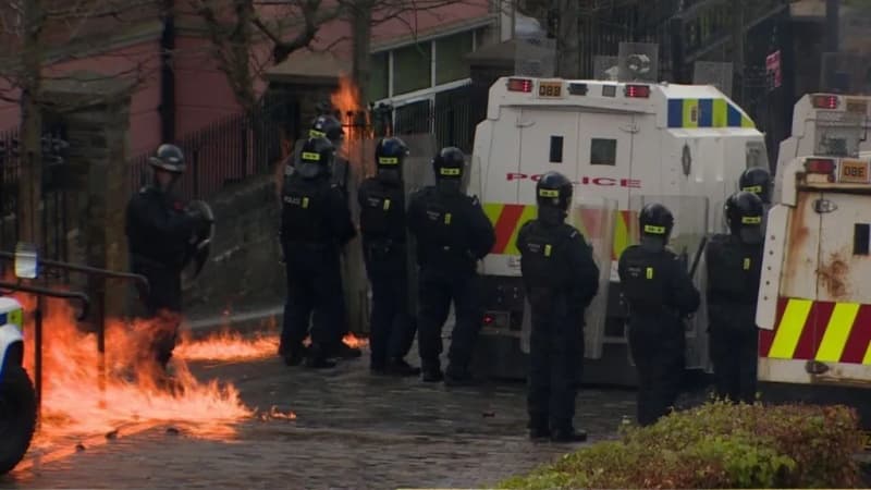 Petrol bombers attack police during dissident republican parade