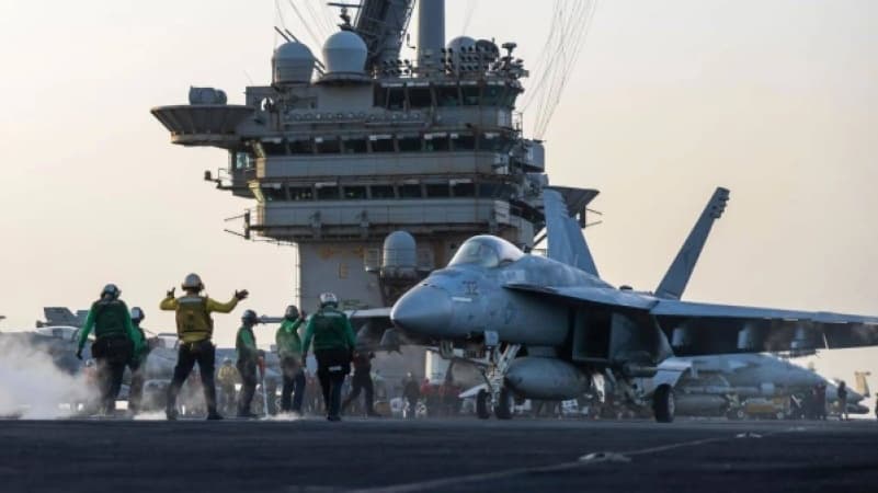 US Navy loses $60 million jet at sea after it fell overboard from aircraft carrier