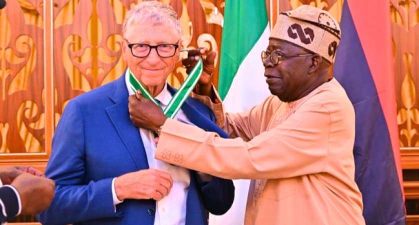 Tinubu confers national honour on Bill Gates