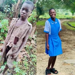 Danish aid worker shares transformation photos of Akwa Ibom girl accused of witchcraft
