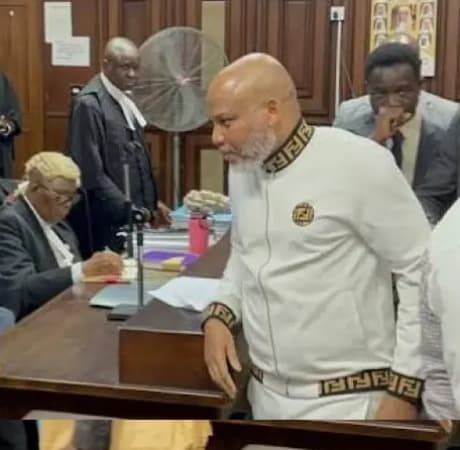 Lawyers speak on implications of Nnamdi Kanu’s refusal to enter defence