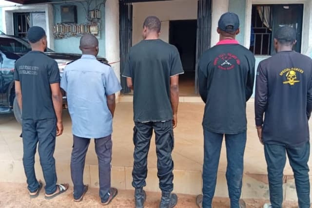 NSCDC arrests five fake security operatives in Anambra