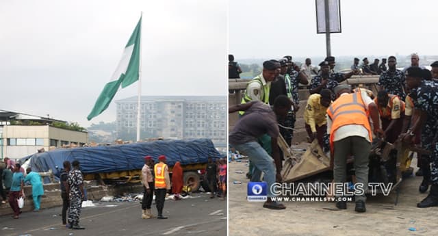 Policeman, five others dead as trucks collide on Lagos-Ibadan expressway