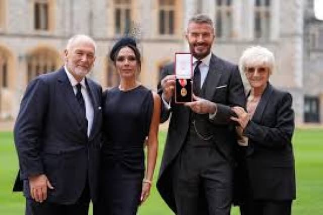 Arise Sir David: Footballer Beckham is knighted