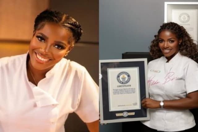 Hilda Baci receives second Guinness plaque for World’s largest jollof rice pot