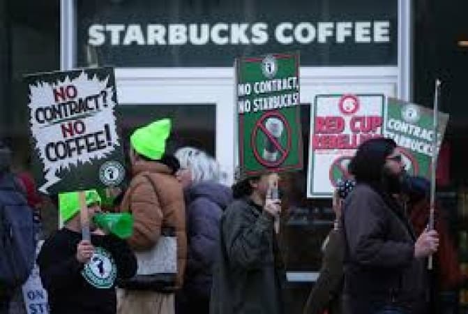 Starbucks union workers go on strike over pay and staffing
