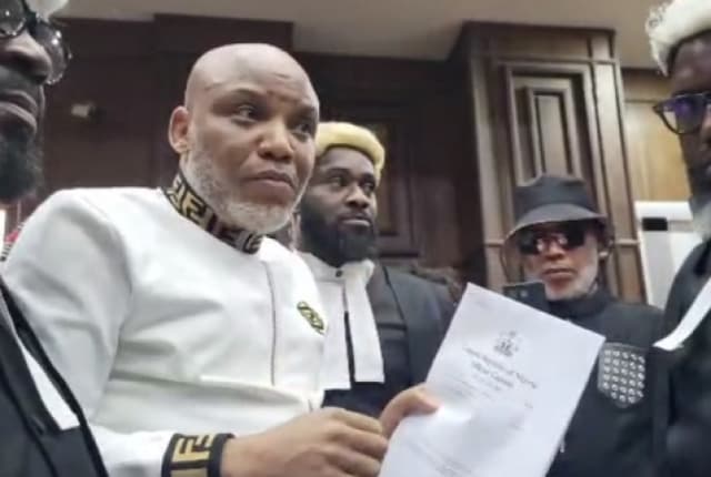 Nnamdi Kanu faults report certifying him fit to stand trial