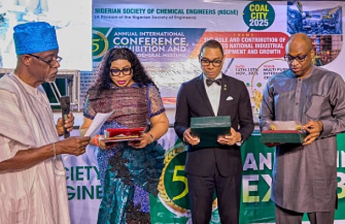 SNEPCo MD Ronald Adams inducted Fellow of Nigerian Society of Chemical Engineers