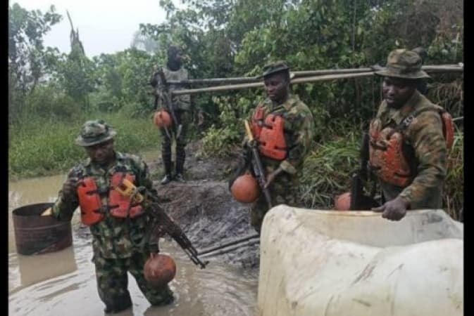 Troops recover over 109,000 litres of stolen petroleum products in N’Delta