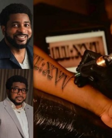 Netizens react as Pastor Kingsley Okonkwo gets tattoo