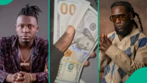 Nigerian comedian verifies reality of $15,000 received from singer Burna Boy