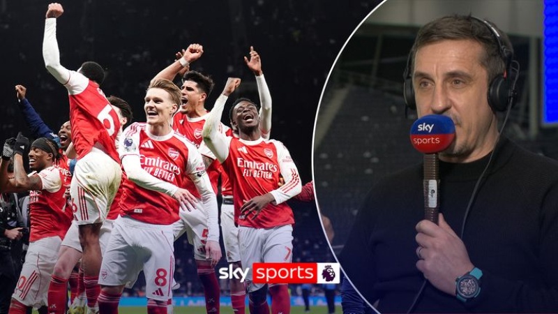 Gary Neville: Arsenal face '10 more weeks of pain' - but Gunners will win title ahead of Manchester City