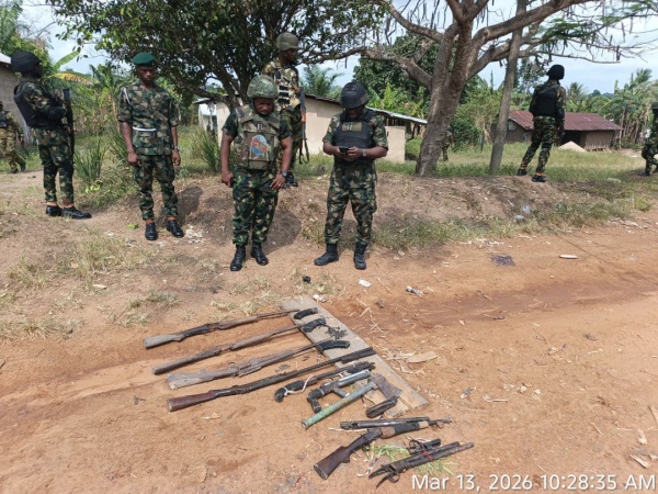 Army uncovers illegal weapons factory in Cross River