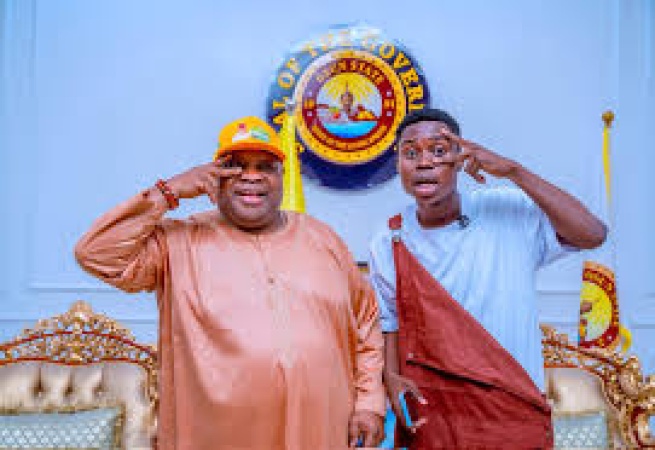 Governor Adeleke hosts TikToker Peller in Osun