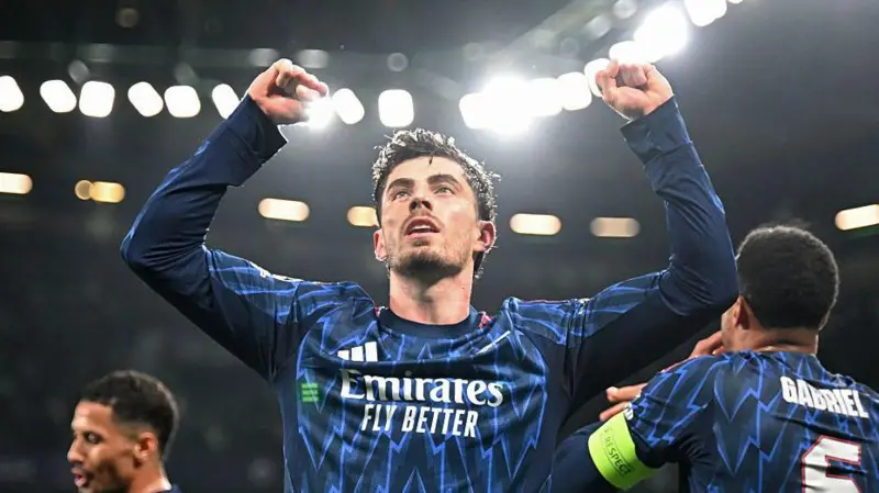 Champions League: Havertz nets stoppage-time winner for Arsenal at Sporting