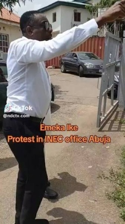 Emeka Ike joins Abuja protest, raises alarm over worsening insecurity