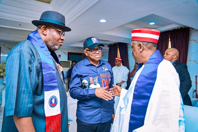 Peter Obi, Kwankwaso, Dickson storm Nasarawa for NDC campaign finale