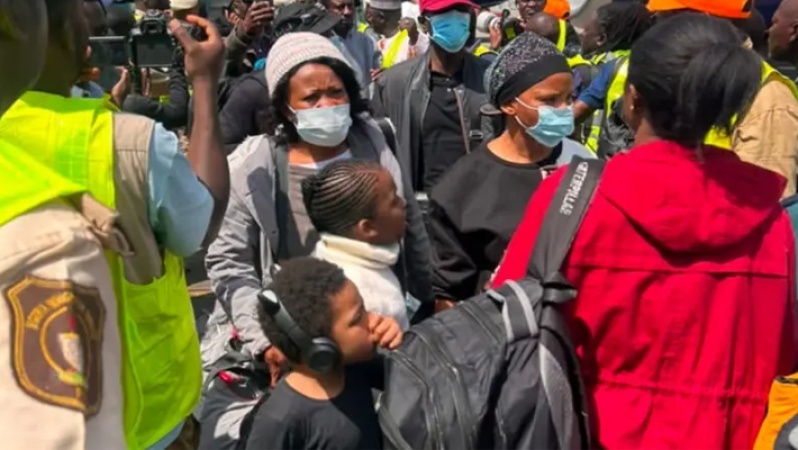 Stranded Nigerians in South Africa protest delays in evacuation flights