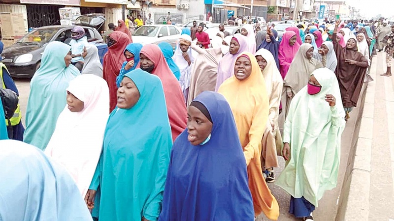 Shiites Protest Continued Detention Of El Zakzaky Wife News Express Nigeria